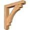 Ekena Millwork Merced Craftsman Smooth Bracket w/ Offset Brace, Western Red Cedar, 5 1/2"W x 30"D x 30"H BKT0604X30X30MRC04SWR - alternate 1
